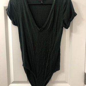 Forever 21 Hunter Green Women’s Bodysuit in Size Medium